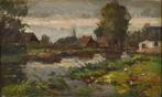 Willem Hendrik Eickelberg (1845-1920) - Boerderij langs de, Antiek en Kunst