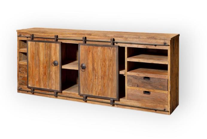 Dressoir Joop teak hout in de maat 200/95/50, Huis en Inrichting, Kasten | Overige