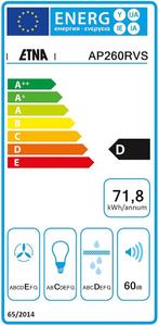 ETNA AP260RVS - Wandschouw afzuigkap - RVS - 60 cm, Verzenden, Zo goed als nieuw