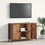 vidaXL Tv-meubel 101x35x65 cm bewert hout en staal, 100 tot 150 cm, Verzenden, Nieuw, Minder dan 100 cm