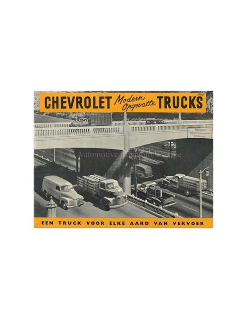 1948 CHEVROLET TRUCKS PROGRAMMA BROCHURE NEDERLANDS, Boeken, Auto's | Folders en Tijdschriften, Chevrolet