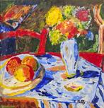 Philip Kelly (1950–2010) - Living nature with flowers and, Antiek en Kunst