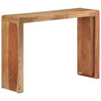 vidaXL Wandtafel 110x30x76 cm massief acaciahout, Verzenden, Nieuw, 60 cm of meer