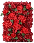 Flowerwall 40x60 cm 3D Rood met Groen Kant en Klaar, Ophalen of Verzenden, Nieuw