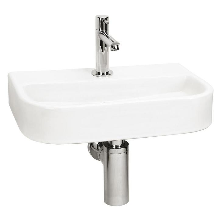 Fonteinset Differnz Ovale Small 38x24x7 cm Keramiek Wit, Doe-het-zelf en Verbouw, Sanitair, Overige typen, Nieuw, Chroom, Ophalen of Verzenden