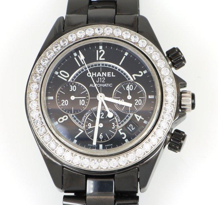 Chanel - J12 Automatic Black Ceramic Custom - Zonder, Sieraden, Tassen en Uiterlijk, Horloges | Heren