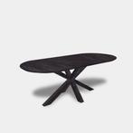 Tafel Plat Ovaal eikenhout  Matrix hout  180x90, Huis en Inrichting, Tafels | Eettafels, Nieuw