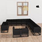 vidaXL 13-delige Loungeset met kussens massief grenenhout, Verzenden, Nieuw, Loungeset