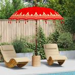 vidaXL Balinese Parasol Rood 215 x 215 x 260 cm, Verzenden, Nieuw, 2 tot 3 meter