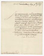[Louis XV] Le Maréchal de Soubise - Lettre signée - 1765, Nieuw