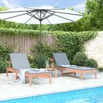 vidaXL Ligbedden 2 st 199,5x60x74 cm massief douglashout, Verzenden, Nieuw