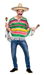 Poncho Mexicaan Groen, Verzenden, Nieuw, Feestartikel