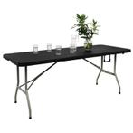 Bolero inklapbare tafel zwart 183cm, Zakelijke goederen, Horeca | Meubilair en Inrichting, Verzenden, Nieuw in verpakking