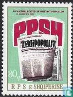 Albanië - 40 jaar partijkrant  - 1982, Verzenden, Postfris