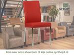 Leren eetkamerstoel Comfort - Toledo Ducati (rood) - Poten, Huis en Inrichting, Nieuw, Leer, Ophalen of Verzenden, Rood