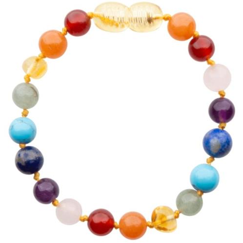 Barnsteen volwassenen armband - Honey-Mixed (19 cm), Sieraden, Tassen en Uiterlijk, Armbanden