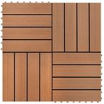 WPC Tegels Bruin 1m2 - Retourdeal! Terrastegels 55% Korting, Ophalen of Verzenden, Nieuw, Composiet, Terrastegels