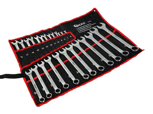 Ringsteeksleutel Set - 25 Dlg - 6 T/m 32 Mm - Steek Ringsleu, Doe-het-zelf en Verbouw, Gereedschap | Handgereedschap, Nieuw, Ophalen of Verzenden