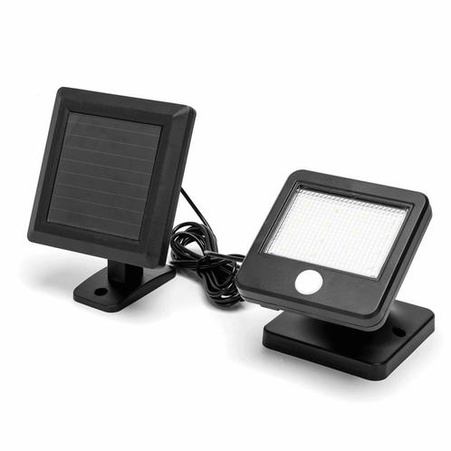 Buitenlamp zwart Solar | LED bouwlamp 0.64W~80 Lumen schijnw, Huis en Inrichting, Lampen | Overige, Nieuw, Verzenden