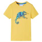 vidaXL Kindershirt met korte mouwen 140 lichtokerkleurig, Verzenden, Nieuw
