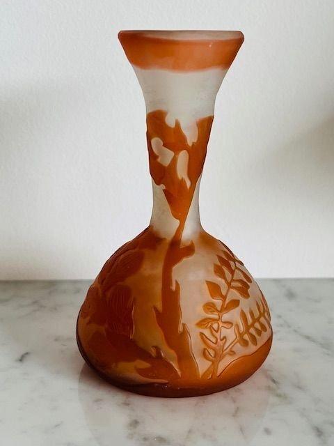 Emile Gallé - Vaas - Glas - Art Nouveau, Antiek en Kunst, Antiek | Glas en Kristal