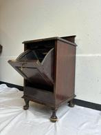Kast - Antieke Engelse Klepkast van Donker Hout - Hout, Antiek en Kunst