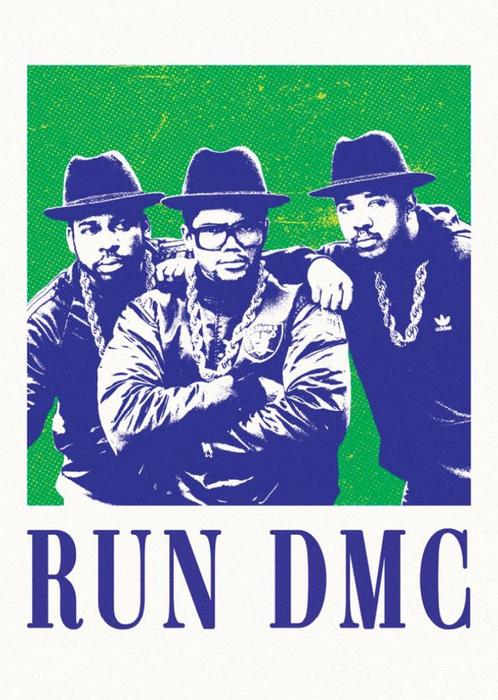 Posters - Poster Run DMC - Run DMC, Verzamelen, Muziek, Artiesten en Beroemdheden, Zo goed als nieuw, Verzenden