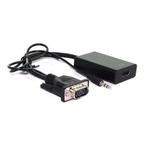 VGA + 3,5mm Jack (m) naar HDMI adapter met HDCP -, Audio, Tv en Foto, Audiokabels en Televisiekabels, Nieuw, Ophalen of Verzenden