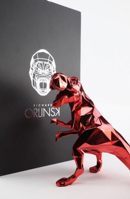 Richard Orlinski (1966) - T-Rex spirit Red Chrome, Antiek en Kunst, Kunst | Designobjecten