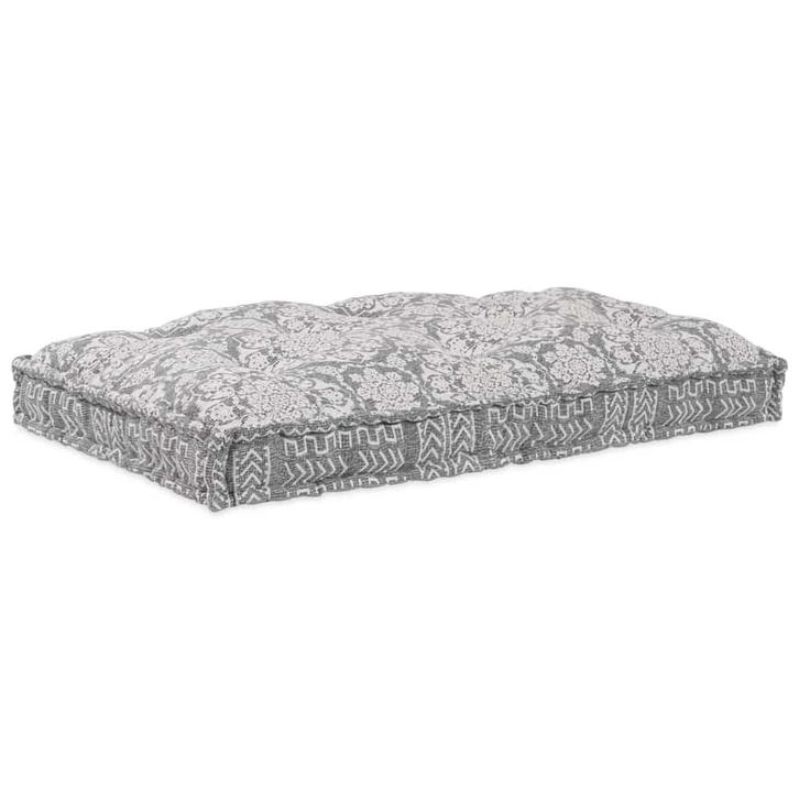 vidaXL Pallet Sofa Kussen Lichtgrijs Stof, Huis en Inrichting, Woonaccessoires | Kussens, Nieuw, Verzenden