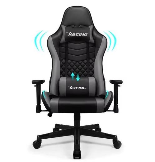 Nieuwe Ergonomische Gamingstoel Vertelbaar – Zwart en Grijs, Huis en Inrichting, Bureaustoelen, Bureaustoel, Grijs, Nieuw, Ergonomisch