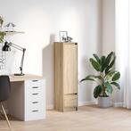 vidaXL Highboard 29,5x34x119,5 cm spaanplaat sonoma, Huis en Inrichting, Kasten | Buffetkasten, Verzenden, Nieuw, Overige houtsoorten