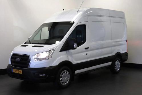 Ford Transit 2.0 TDCI 170PK L2H3 AUTOMAAT EURO 6, Auto's, Bestelauto's, Lease, Zwart, Automaat, Wit, Ford, Financial lease, Stof