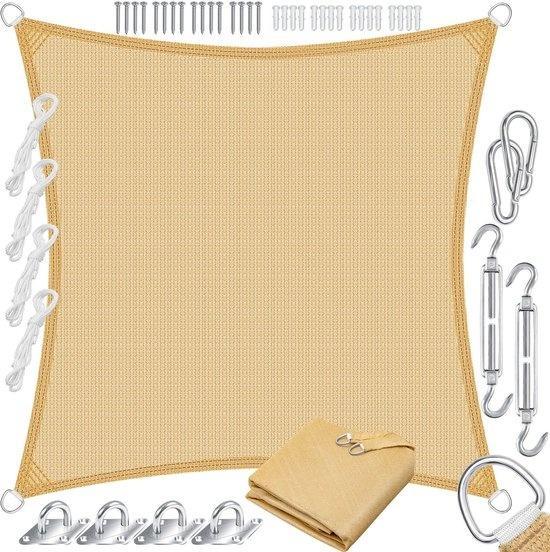 KESSER® Schaduwdoek 2 x 2 m. | zonnezeil zonwering, Tuin en Terras, Zonneschermen, Verzenden