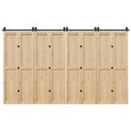 vidaXL Doos met onderdelen voor schuifdeur 366 cm staal, Doe-het-zelf en Verbouw, IJzerwaren en Bevestigingsmiddelen, Verzenden