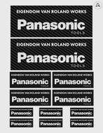 12x  Eigendom van Panasonic Stickers | 3 Maten | Gelamineerd, Hobby en Vrije tijd, Nieuw, Sticker