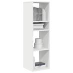 vidaXL Boekenkast 34x31x112 cm bewerkt hout wit, Huis en Inrichting, Verzenden, Nieuw, Overige houtsoorten