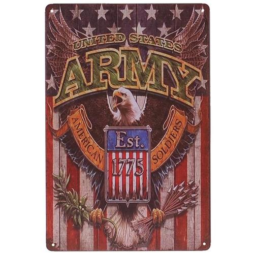 Metalen plaatje - United States Army NIEUW, Huis en Inrichting, Woonaccessoires | Tekstborden en Spreuken, Nieuw, Ophalen of Verzenden