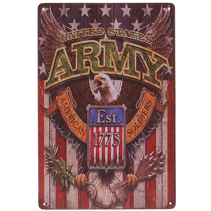 Metalen plaatje - United States Army NIEUW, Huis en Inrichting, Woonaccessoires | Tekstborden en Spreuken, Nieuw, Ophalen of Verzenden
