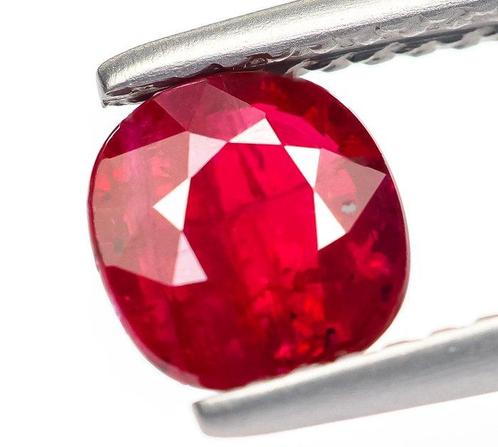 Zonder Minimumprijs Robijn - 1.07 ct - Bellerophon Gemlab -, Sieraden, Tassen en Uiterlijk, Edelstenen