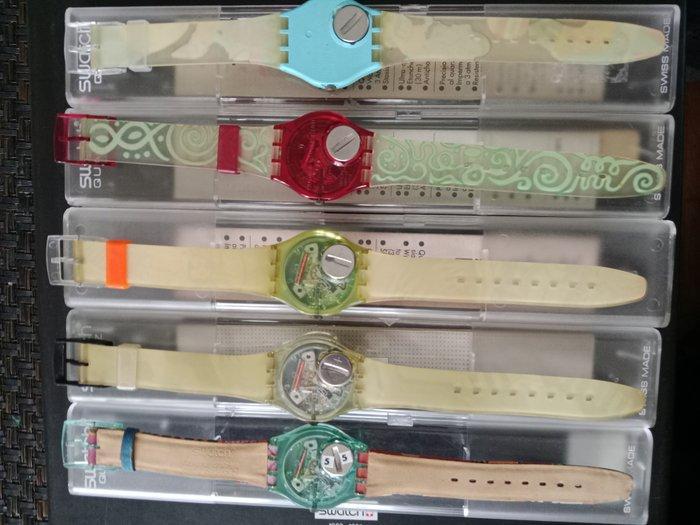 Swatch - 5 X Swatch Gent Specials inkl. Yuri, Monster Time, Sieraden, Tassen en Uiterlijk, Horloges | Heren