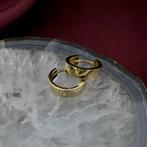 Gouden oorringen | Ø 13,7 mm (oorbellen, gouden oorbellen), Ophalen of Verzenden, Gebruikt, Overige kleuren, Goud