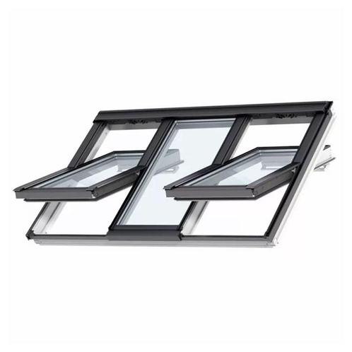 Velux 3-in-1 symmetrisch dakraam GGLS FFKF08 2066 (188x118), Doe-het-zelf en Verbouw, Glas en Ramen, Dakraam, Nieuw, Dubbelglas