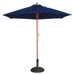 Parasol rond donkerblauw 2,5 meter Bolero, Verzenden, Nieuw in verpakking