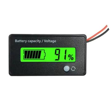 Batterij Capaciteit Indicator - 12-24V - Geschikt voor beschikbaar voor biedingen