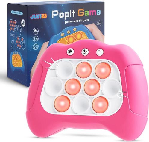 JUST23 Pop It Game Quick push - Roze - Pop It Controller, Kinderen en Baby's, Speelgoed | Overig, Zo goed als nieuw, Ophalen of Verzenden