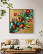 ART-IKarpikioti - Golden Symphony of Bloom -70x70cm