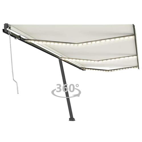 vidaXL Luifel automatisch met LED en windsensor 600x300 cm, Tuin en Terras, Zonneschermen, Nieuw, Verzenden