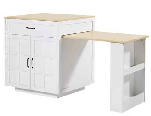 Uitschuifbare Bartafel met Opbergkast – 133–202 cm, Huis en Inrichting, Keuken | Keukenelementen, Nieuw, Verzenden