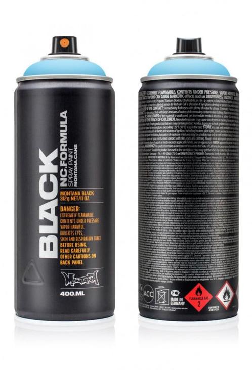 Montana Black BLK5020 Baby Blue 400 ml, Doe-het-zelf en Verbouw, Verf, Beits en Lak, Nieuw, Ophalen of Verzenden